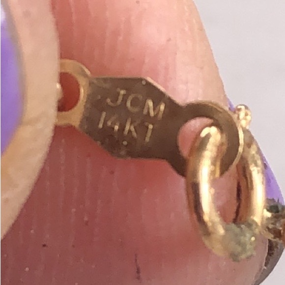 14K Real Yellow Gold Bead Invisible Necklace - Picture 5 of 9